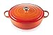 Le Creuset Evolution La Marmite Cacerola con tapa, Redonda, Todas las fuentes de calor incl. inducción, 4,1 l, Hierro fundido, Naranja(Volcánico), 32 cm