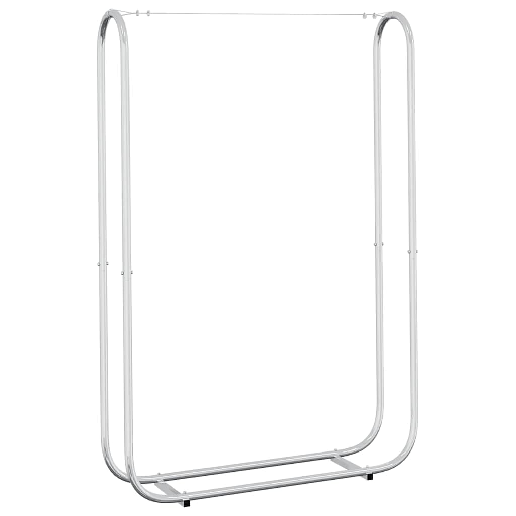 Étagère à bûches en acier galvanisé - 100 x 25 x 150 cm - Avec fil d'acier, robuste et résistant aux intempéries - Support pour bois de chauffage pour terrasse, jardin, intérieur et extérieur
