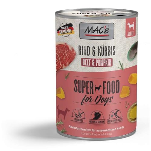 MAC's Dog mit Rind & Kürbis (getreidefrei) 6 x 400 g