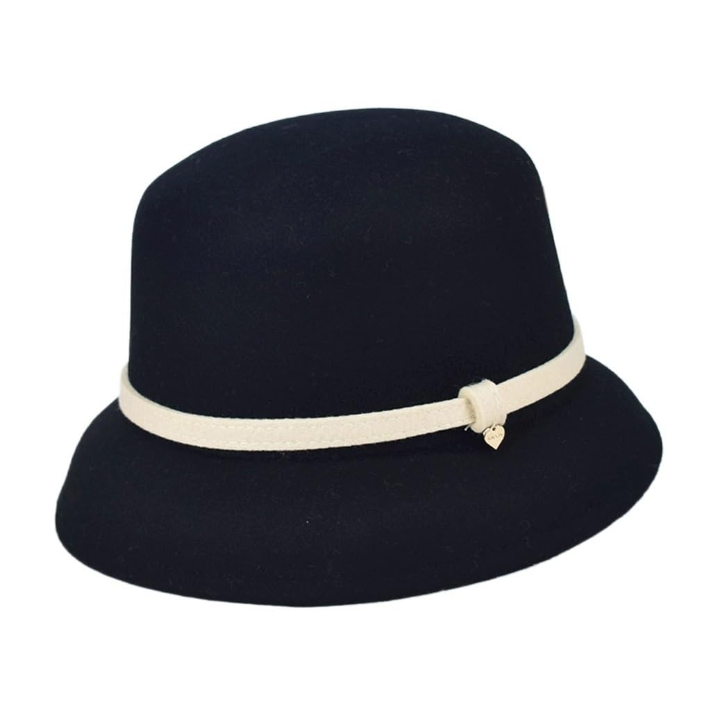 Chapeaux de pêcheur automne hiver femme : chapeau bassin feutre chaud style rétro
