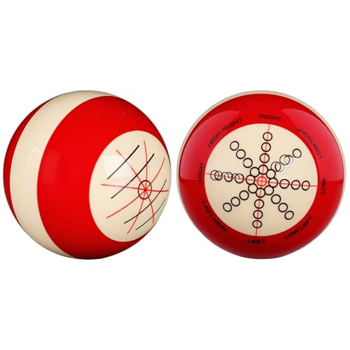 Professional Billiard Training Cue Ball – 2.25 in Double-Sided Spin