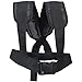 LKHKK Enhance Speed and Strength with Heavy-Duty Fitness Sled, Adjustable for Weight Plates, Dual Push Positions, Curved Design, Black and Red