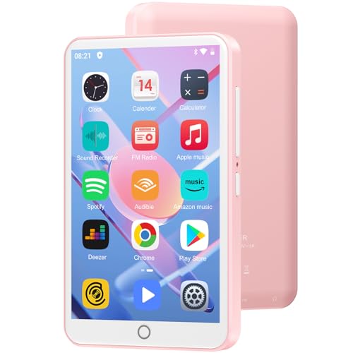 MP3 Player mit Bluetooth und WiFi, Oilsky 80GB 4 Zoll 1080P Touchscreen MP4 Player, Android 9.0, Tragbarer MP3 Musikplayer mit Spotify, Audible, Deezer (Rosa) MP3 Player mit Bluetooth und WiFi, Oilsky 80GB 4 Zoll 1080P Touchscreen MP4 Player, Android 9.0, Tragbarer MP3 Musikplayer mit Spotify, Audible, Deezer (Rosa)