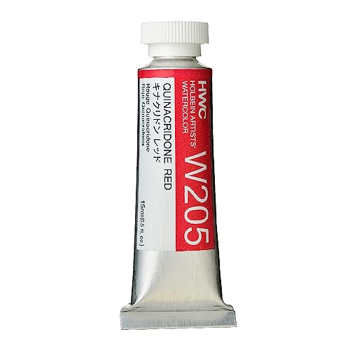 Holbein Artist Watercolor, 15ml tube, Quinacridone Red (W205)
