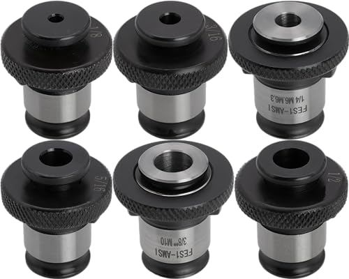 6 pc CME ANSI Quick Change Tap Collet Set, Includes No. 5 to 1/2