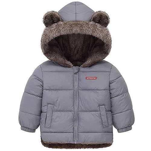 Little Girls Boys Winter Warm quilted Jacket Down Puffer Thick Fleece Coat Outwear