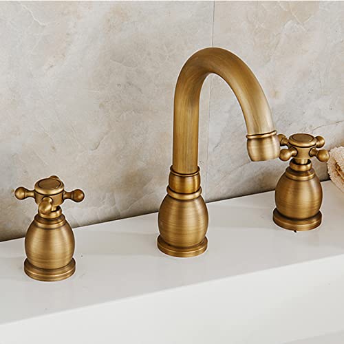 Robinet de lavabo pivotant à 360 degrés pour vasque rétro noire chic - 7