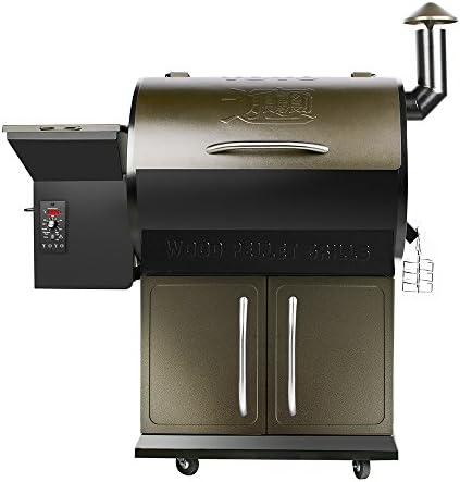 Hospaip YOYO Wood Pellet Grill and Smoker 679 sq in BBQ with Digital Controls 22K BTU Barbecue Smoker