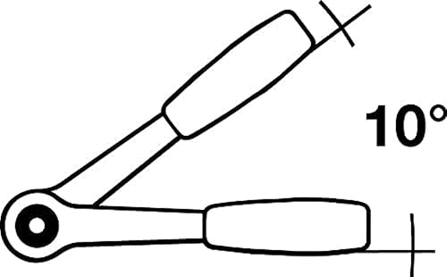 Miniatura 4 de Stahlwille 13111010 Trinquete reversible de 1/2 pulgada (0.492 in), 36 dientes, hecho de acero aleado cromado con mango de 2 componentes, cromado,