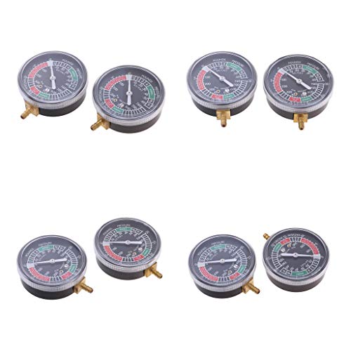 Kesoto Sincronizador de carburador a vácuo de combustível, calibre de sincronização de 4 carboidrato