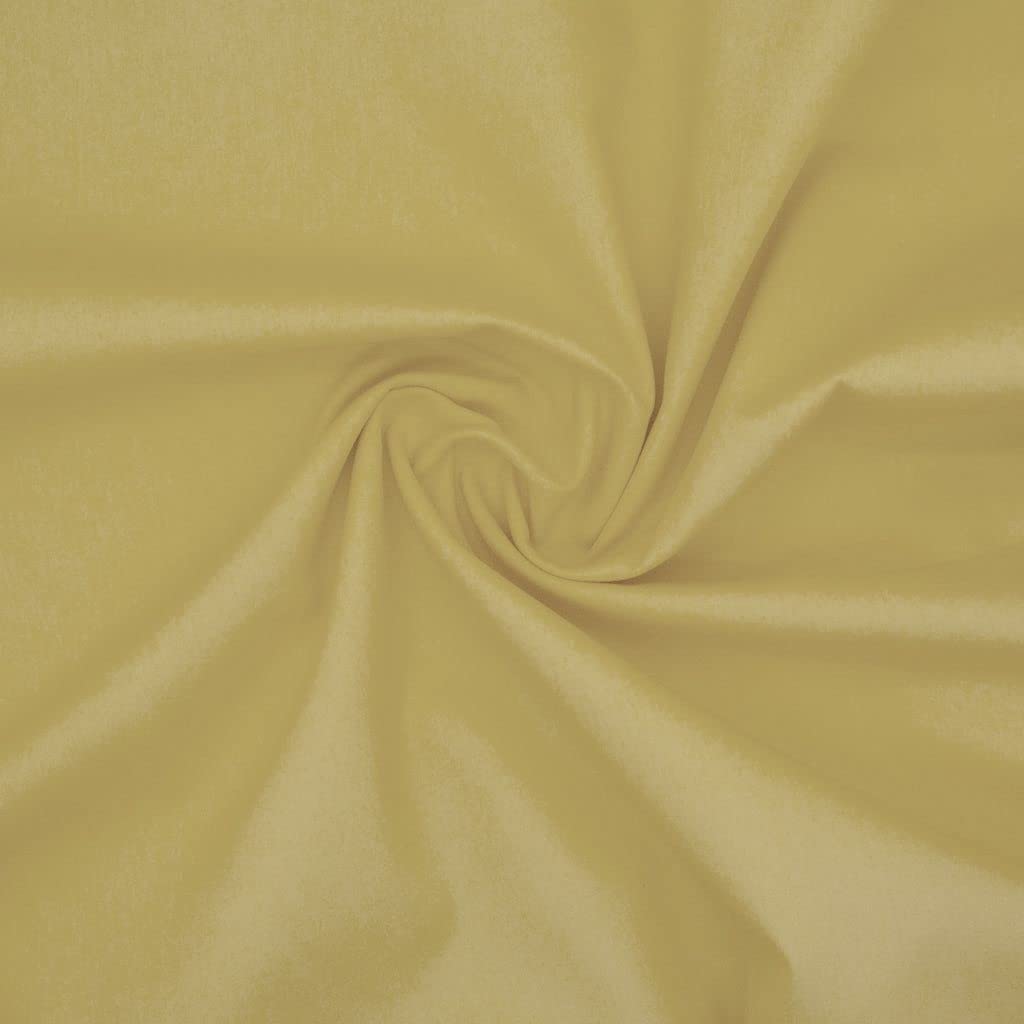 Gold Cotton Jersey Knit Fabric – 150cm (59") Wide – 0.5 Metre Cut – Soft Stretch Material – Ideal for Sewing, Dressmaking, DIY & Craft Projects — image 1
