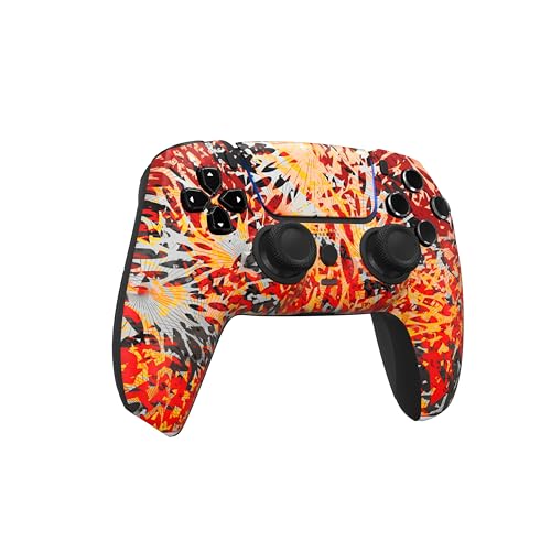 Image of Custom Controllerzz Custom Wireless Controller Compatible with PS5 - Multiple Designs Available (Solar Flare)