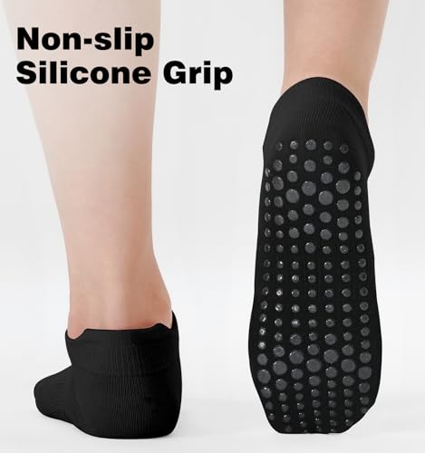 7 pairs Pilates Socks with Grips for Women Yoga Ankle Non Slip Barre Hospital Socks Gym Workout2