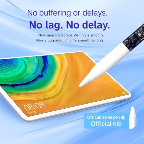 Image of Universal Stylus Pen for Touchscreens Rechargeable Fine Tip Digital Writing Drawing & Note-Taking Work with Android and iOS Devices Compatible with iPads, Tablets and All Others Touch Devices