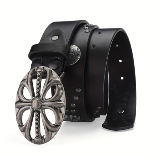 Men's Belt Bohemian Style Belt Vintage Skeleton Women's Belt Riveted Belt Hip Hop Punk Rock Y2K Belt4