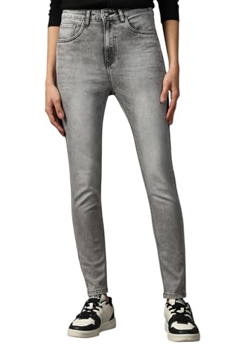 Image of High Star Women Cotton Washed Skinny Fit High-Rise Jeans