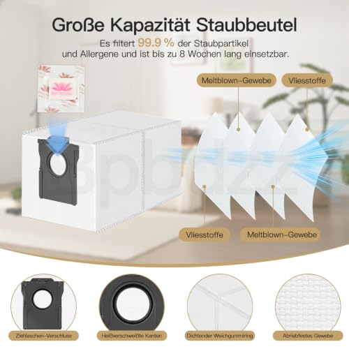 Bpbdzz 32 sztuki akcesoriów do robota odkurzającego Dreame L60 Pro Ultra