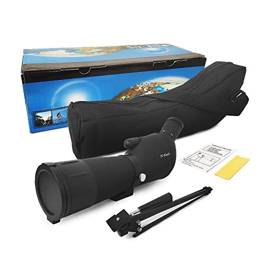 ACC Spotting Scope Waterproof Bak4 Optical Lens Angled Spotting for Target Shooting Bird Watching Hunting Wildlife Scenery Long-Range (20-60x60)