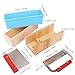 Premium Soap Making Kit with 3PCS 42oz Silicone Moldss & Wooden Box & Two Cutter, Complete Crafting Set for Pour or Cold Process Soap, by GNIEMCKIN