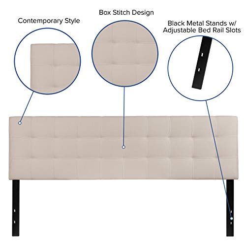 image for Flash Furniture Bedford Tufted Upholstered King Size Headboard in Beig