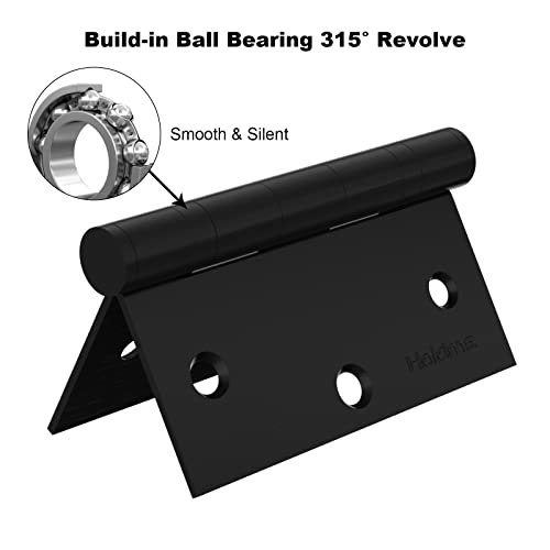 3Pack #304Stainless Steel Black Ball Bearing Hinges Heavy Duty 304 Stainless Steel Door Hinges Matte Black 3.5 * 3.5 Inch Door Hinge Matte Black Door Hinges Interior Door Hinges With Squared Corner #TOP1