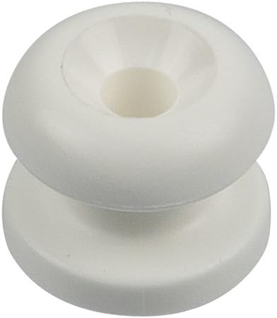 White Attachment Knobs - 25 Pack For Boat & RV Canvas Covers With Shock Cords