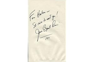 Own Jane Bryant Quinn's Exceptional Autograph Note Signed 1997