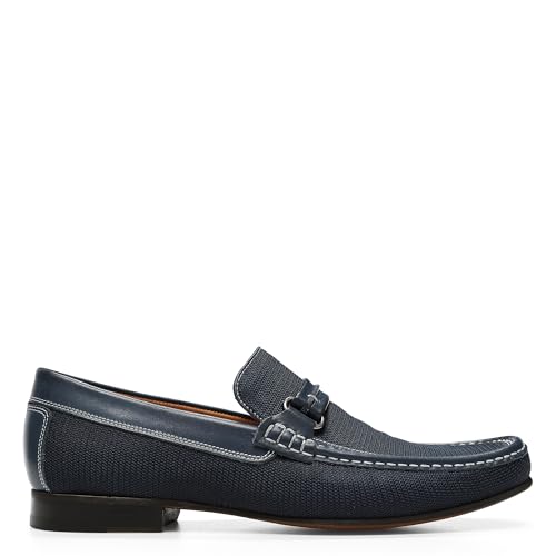 Image of Donald Pliner Donnie Men's Slip-On Loafer - Stacked Heel - Classic Dress Loafers for Men, Memory Foam Insole, Slip-On Shoes for Men, Comfortable Dress Shoes