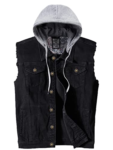 ベスト/ジレ 00s goa bono denim vest gimmick hoodie 14th Addiction × If Six Was Nine × Le Grande Bleu (L.G.B.) Goa