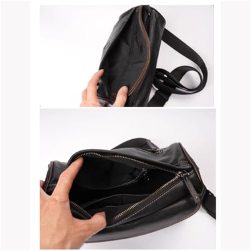 Large Capacity Crossbody Messenger Bag, Leather, Business Sport Travel Shoulder Bag, Waterproof, Multifunctional, for Men3