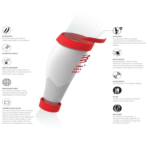 Manchon de compression mollets Compressport R2V2 ultraléger pour running et trail - 5