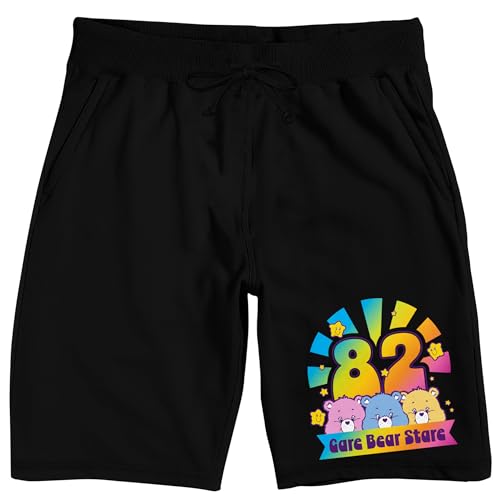 Care Bears 82 Men's Black Sleep Pajama Shorts