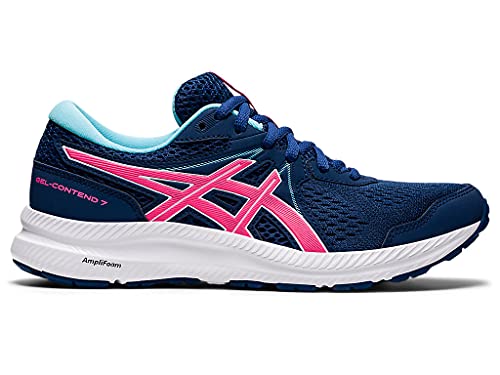 ASICS Women's Gel-Contend 7 Running Shoes, 10, Midnight Blue/HOT Pink