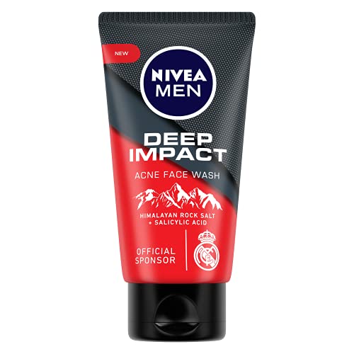 Image of Nivea Men Facewash, Deep Impact Acne, With Himalayan Rock Salt, 50 Gm