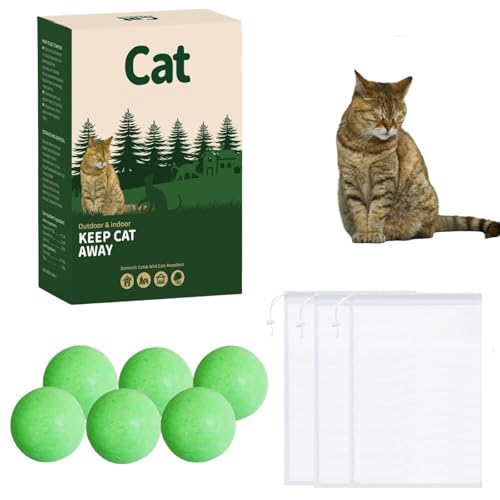 Cat Repellent Outdoor 6-Pack Balls