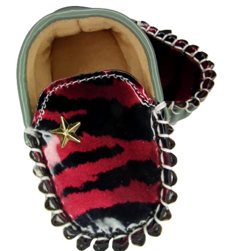 Baby Rexine Loafer Booties for 0-6 Months, Shoe Size - 13 cm