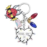 Stranger Merchandise Keychain TV Show Friendship Gifts Hellfire Club Keychains Merch Halloween Collection Gift