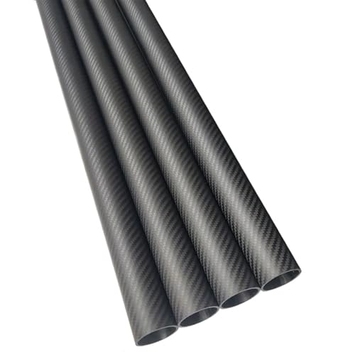 2pcs/1pcs 3K Carbon Fiber Tube High Composite Hardness Material 3K Surface for Plant Protection Aircraft Carbon Fiber Square Tube(2pcs 14x12x500mm)