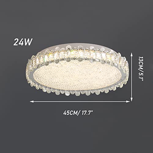 Plafonnier LED moderne à intensité variable avec télécommande pour salon - 3