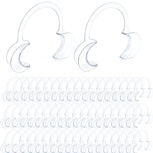 Image of 100 Pack M Size Dental Cheek Retractor C Shape Mouth Opener