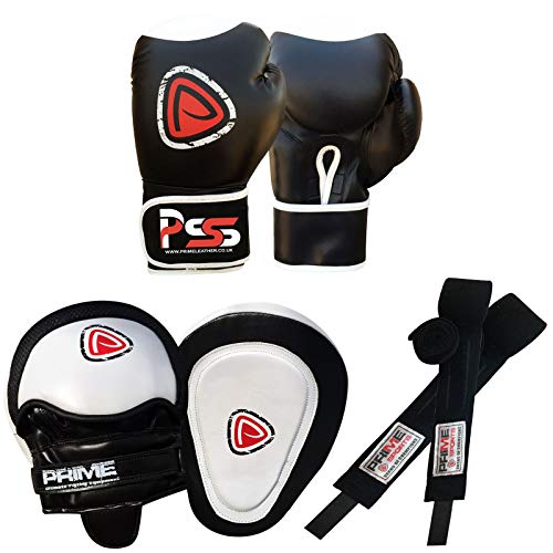 Ensemble gants de boxe, patins de visée, bandage mains senior MMA S1 - Patins de visée - 1104, 14oz