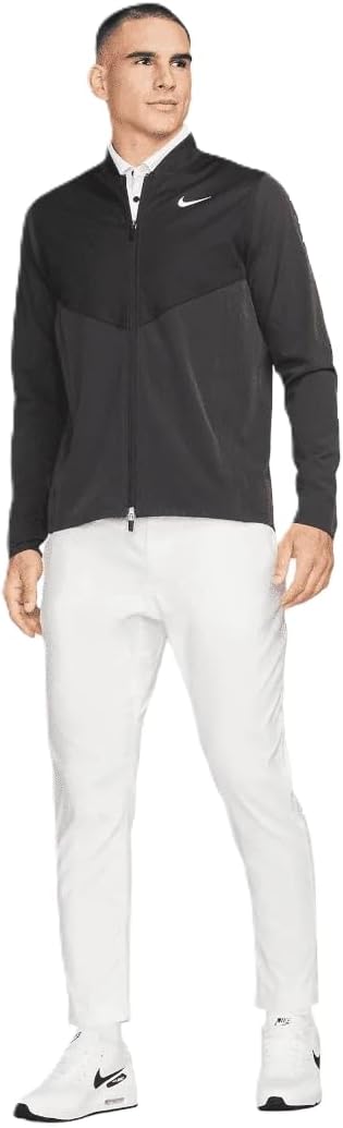Nike Tour Essential Men's Golf Jacket Black | White 2X-Large - Image 8