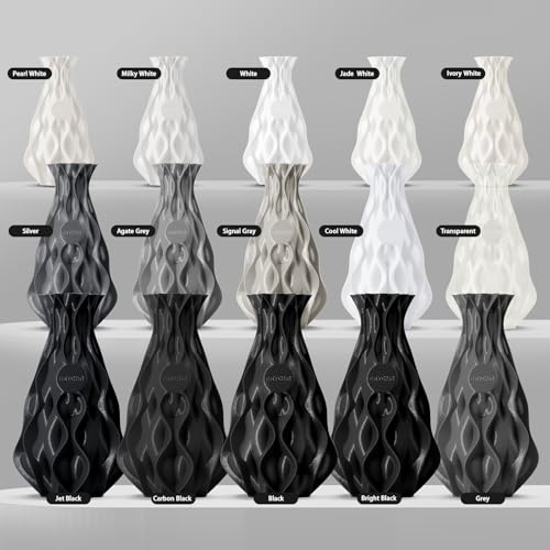 Image of ERYONE PLA Filament 3D Printer PLA Filament 1.75mm + /- 0.03mm, PLA Filament 2KG Cardboard Spool(2.2LBS), Black
