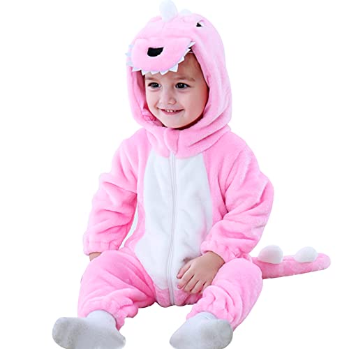 Camlinbo Unisex Baby Dinosaur Costumes Toddler Infant Romper Flannel