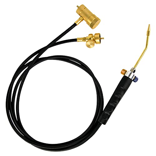 Bluefire Oxypropane High Heat Welding Torch Kit Free Accessory Of Flint Lighter And Cylinder Holder Rack Duel Fuel By Oxygen And Mapp Map Pro And Propane Brazing Soldering Gas Cylinders Not Included #TOP7