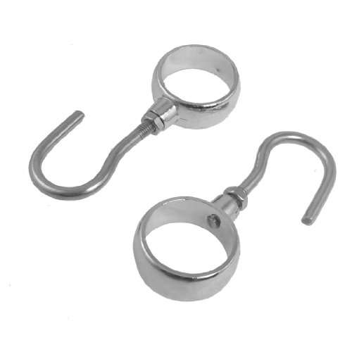 Aexit 2.5cm Diameter Tool Organizers Pipe Clothes Lever Bracket Support Tool Cabinets Hooks Pair