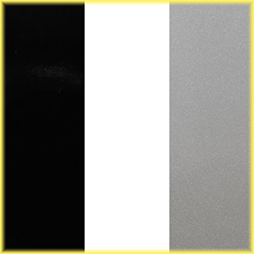 Universal Duo-Tone 0204200 - Auto Customizing 2 Color Dual Pinstripe - 4/16" X 150' (1/8” Stripe, 1/16" Gap, Then 1/16” Stripe) - 200-Black/Silver Metallic #TOP6