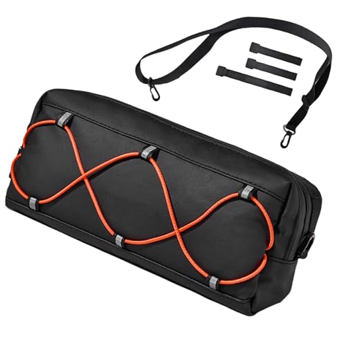 LLINthy Bolsa multifuncional para bicicleta de carretera, duradera, tubo frontal para ciclistas