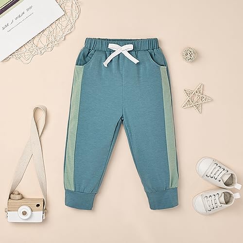 Image of FOCUTEBB Toddler Boy Clothes Baby Boys Fall Winter Outfits Long Sleeve Sweatshirt Top Jogger Pants Set Boys Outfit Set 12M-4T
