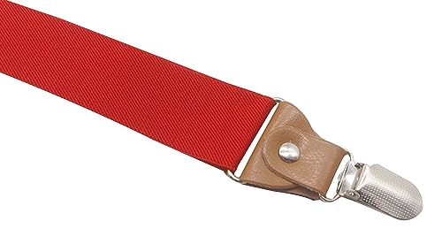 Image of Adjustable Elastic Suspenders for Men's and Women's with X Back Suspenders for Casual & Formal